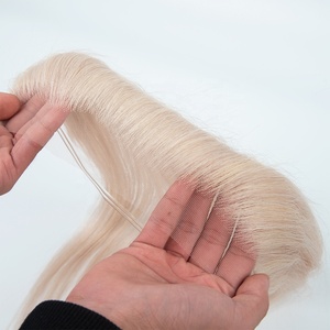 Extensiones de cabello natural con línea de cabello invisible, nudos invisibles, encaje HD 12x2, postizo de cabello humano para cabello fino. - Product Image 2