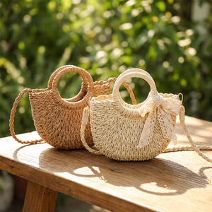 <span class=keywords><strong>Sac</strong></span> de plage d'été pour femme 2026, élégant, en paille tressée, en corde de papier et <span class=keywords><strong>osier</strong></span>, <span class=keywords><strong>sac</strong></span> fourre-tout à main et à <span class=keywords><strong>bandoulière</strong></span> - Product Image 1