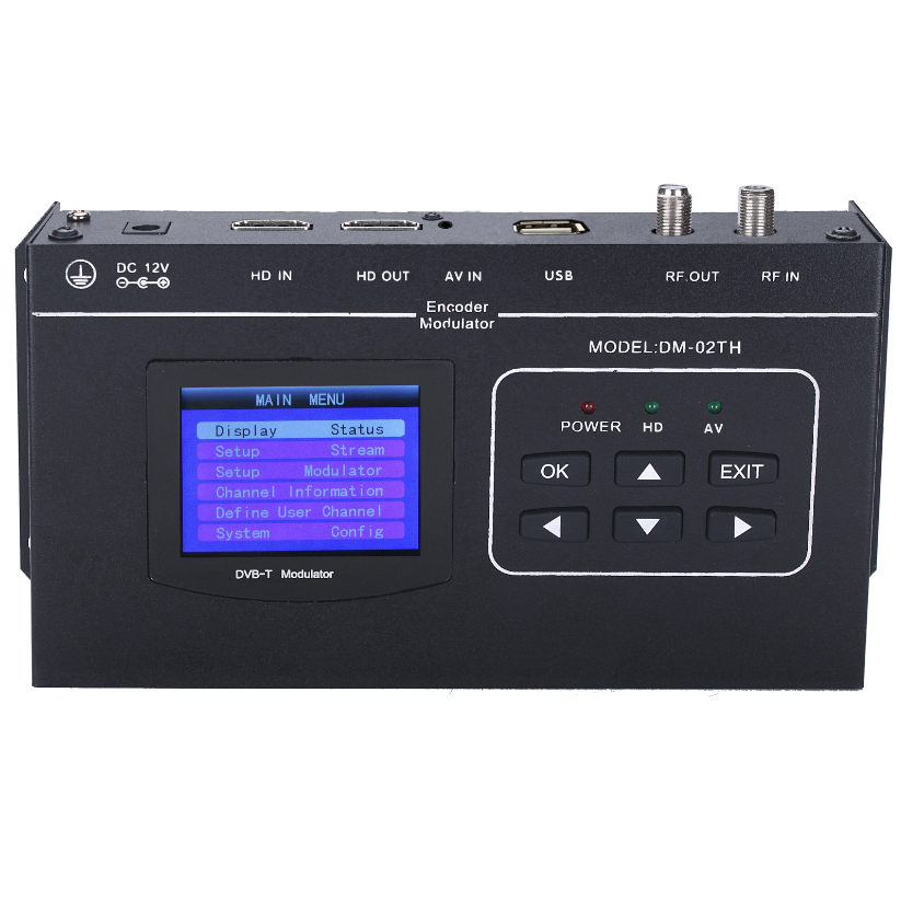 DVB-T модулятор MPEG4 HD AV сигнала Головная станция кодировщик, цифровй модулятор