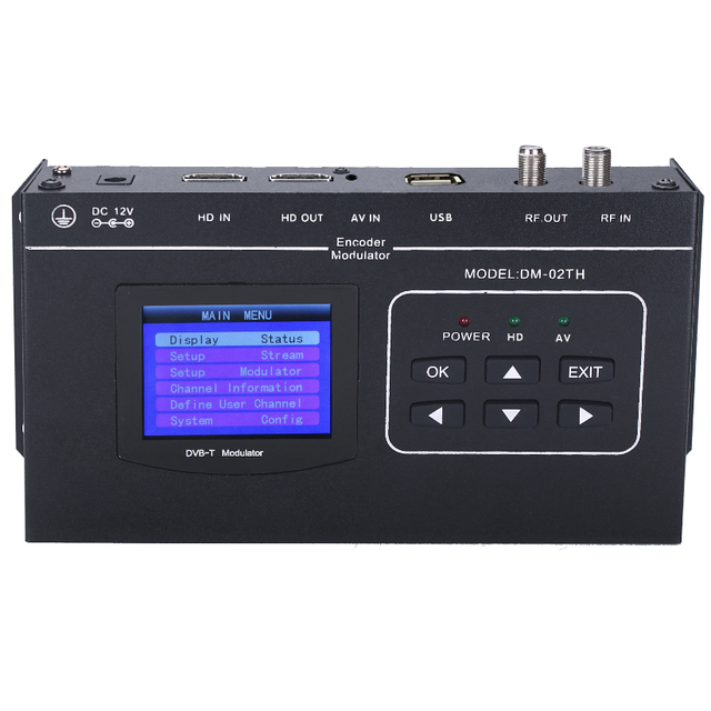 CATV DVB-T Modulator DVB-C ISDB-T MPEG4 HD AV Signal Headend Encoder Digital Modulator