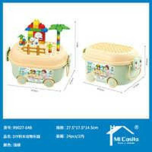 Set di blocchi per parco animali colorati - Product Image 1