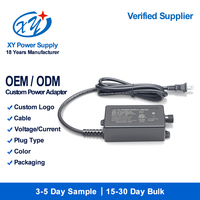 Alimentation électrique AC/DC étanche IP67, prise US, 12V 5A 24V, classe 2, driver LED extérieur, ETL FCC niveau VI, OEM