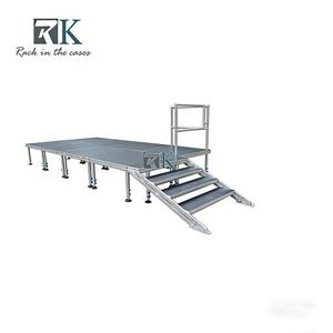 Plataforma de Exhibición para Eventos, Escenario de Altura Ajustable con Cuatro Patas - Product Image 1