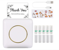 Mini Imprimante C20 Portable Sans Encre de Poche Bluetooth pour Photos, Reçus, Étiquettes et Autocollants Thermiques pour iPhone
