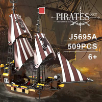 EPT Nouveau Design Navire Bloc de Construction Brique Enfants Construire Jouet Bateau Pirate pour la Décoration Intérieure