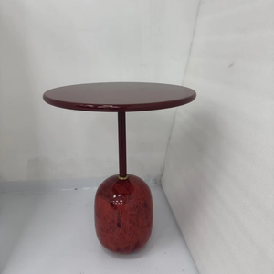 Tavolino Rotondo <span class=keywords><strong>in</strong></span> Marmo dal Design Moderno e Minimalista |   Tavolino Angolare e Comodino <span class=keywords><strong>in</strong></span> Stile Nordico per Balcone e Area Relax - Product Image 6