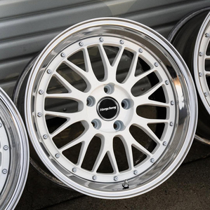 Jantes forgées polies en 2 parties, personnalisées 5x130 5x114.3 5x112, 17 18 19 20 21 22 24 pouces, concaves, à fond profond, pour Porsche <span class=keywords><strong>Ferrari</strong></span> - Product Image 4