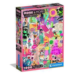 CLEMENTONI MORE IS MORE - PUZZLE 1000 PEZZI MODA E DESIGN - Product Image 1