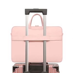 Custom Logo Lightweight Laptop Tote <b>Bag</b> Portable Multi Pocket Business <b>Computer</b> Handbag Detachable Strap Office Travel <b>Bag</b> - Product Image 3