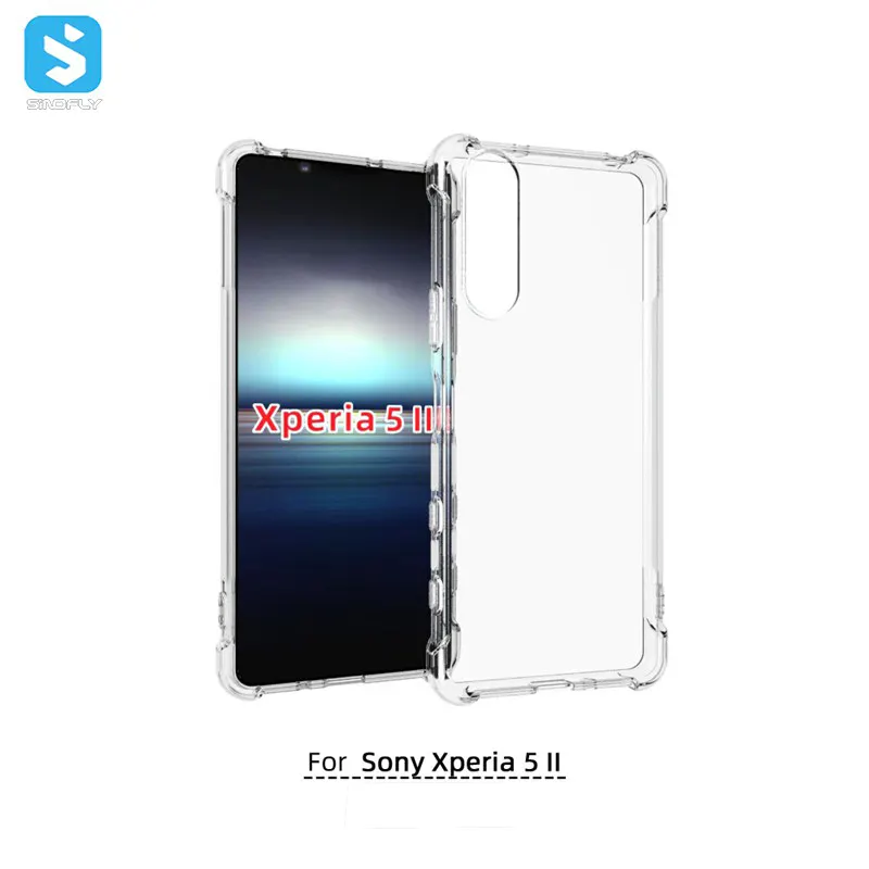 1.2 millimetri TPU antiurto Angoli Trasparente Cassa Del Telefono Mobile per Sony Xperia 5 II 8 10 Più XZ2 Premium XZ3 XZ4 XA3