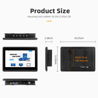 Al Aire Libre Industrial LCD de alta resolución monitores de pantalla táctil capacitiva IP67 IP65 integrado 7 pulgadas monitor de pantalla táctil a prueba de agua