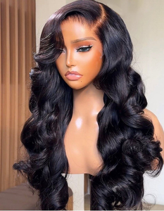 Perruques Lace Front Body Wave en Cheveux Humains Pré-Pluckées 13x4 HD, Densité 250% - Product Image 3
