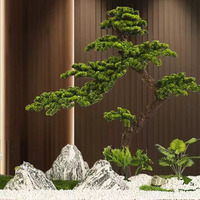 Árbol de Pino Artificial de Alta Gama Personalizado para Decoración Interior y Exterior, Paisajismo y Plantas Verdes Simuladas