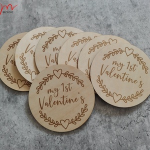 Coffret <span class=keywords><strong>cadeau</strong></span> en bois pour la Saint-Valentin - 3 mm d'épaisseur, taille 10 cm - Product Image 4