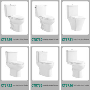 Sứ phòng tắm Bộ gốm Châu Âu <span class=keywords><strong>WC</strong></span> nhà vệ sinh hai mảnh - Product Image 6