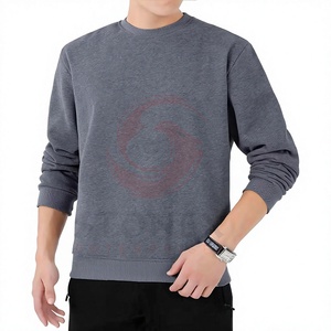 Sweat-shirt en molleton épais pour homme, pull chaud d'hiver à col rond, logo personnalisé, impression de logo et de design sur mesure, OEM - Product Image 1