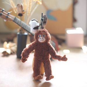Simpatica <span class=keywords><strong>scimmietta</strong></span> ciondolo scimmia peluche giocattolo Gorilla <span class=keywords><strong>borsa</strong></span> di peluche giocattoli farciti portachiavi bambola cuscino peluche per bambini <span class=keywords><strong>borsa</strong></span> regalo - Product Image 5