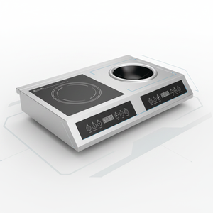 Table de cuisson à induction commerciale double zone 3500W, robuste, avec surface plate et concave, étanche |   OEM ODM disponible AM-CD208 Heavy-D - Product Image 2