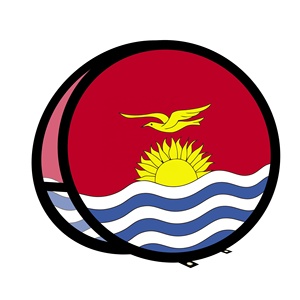 キリバス旗ポップアップAフレームバナー太平洋島国立展示会観光プロモーションイベント国際展示会サイト使用 - Product Image 2