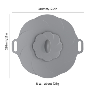 Wellfine Anti-déversement couvercle bouchon casserole pièces d'ustensiles de cuisine couvercle de casserole en silicone - Product Image 6