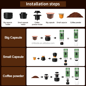 2026 LED Display <b>Portable</b> Battery Espresso Machine 20 Bar USB Charging Electric <b>Coffee</b> <b>Maker</b> Household Car Use Travel Outdoor - Product Image 6