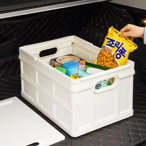 Giá tốt nhất Glossy có thể gập lại lưu trữ nhựa lưu trữ Box dưới giường cho Snack vải