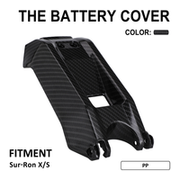 Couverture de compartiment de batterie Rockfalcon pour moto tout-terrain SUR-RON Light Bee X/S, placement avant, style fibre de carbone, protection