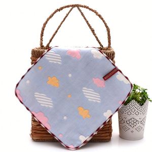 Toalla Cuadrada de Algodón de Seis Capas para Bebé, Paño de Regurgitación Musulmán, Pañuelo de Gasa para Guardería, Toallita - Product Image 3