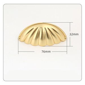 创意新款复古贝壳形抽屉拉手橱柜门把手 - Product Image 3