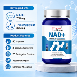 อาหารเสริม NAD แบบปรับแต่งได้ Shecome 120 แคปซูล บำรุงการทำงานของสมอง สำหรับผู้ใหญ่ อาหารเสริมเพื่อสุขภาพ แคปซูล NAD+ - Product Image 3