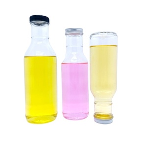 Botella de Vidrio Transparente de 8oz 12oz 16oz con Tapa de Aluminio y Plástico Hermética para Jugos y Bebidas Alcohólicas - Product Image 1