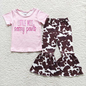 Yawoo Designs Conjuntos de Ropa para Bebés Niñas, Estilo Boutique, Primavera, Tie Dye, Estampado Decolorado, Ropa Infantil al por Mayor - Product Image 3