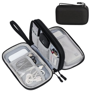 Estuche Organizador de Cables de Viaje, Bolsa de Transporte para Accesorios Electrónicos, Portátil, Impermeable, de Doble Capa, Todo en Uno - Product Image 1