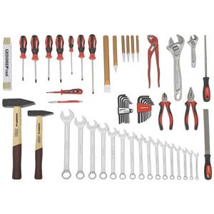 GEDORE - 3301635 Jeu d'outils ALLROUND dans caisse à outils (59 pièces) -SAC À OUTILS EAN 4060833016353 AVEC ASSORTIMENT - Product Image 1