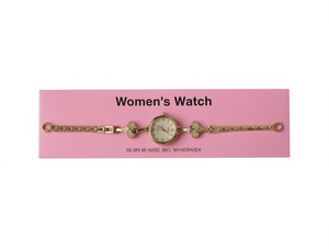 Orologio da Donna Placcato Oro con Cassa Rotonda, Cinturino in Lega e Funzione Luminosa - Product Image 1