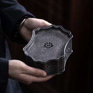 Pure Tin Old Teapot Stand River And Mountain Irregular Shape Water Storage For Kung Fu <b>Tea</b> <b>Set</b> - Product Image 1