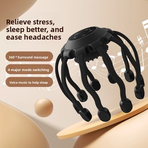 Masseur de relaxation du cuir chevelu CYANMED à dix griffes, vibrations multidimensionnelles intelligentes, alimentation USB, bouton de réglage à 4 niveaux - Product Image 3
