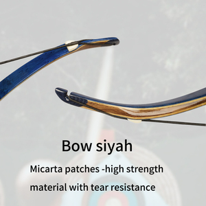 Arco Recurvo AF Archery <span class=keywords><strong>de</strong></span> 20-50 Libras y 54 Pulgadas, Color Azul Natural <span class=keywords><strong>Ojo</strong></span> <span class=keywords><strong>de</strong></span> Pájaro, Arco Tradicional para Caza al Aire Libre - Product Image 6