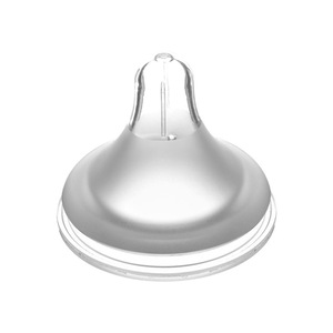 Bouteille de lait en silicone à col large de 5.0cm avec tétine sans BPA anti-étouffement et prévention des coliques pour 0-12 mois - Product Image 3