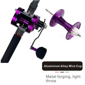 Tambour <span class=keywords><strong>Moulinet</strong></span> <span class=keywords><strong>Bait</strong></span> Casting Ultraléger <span class=keywords><strong>Moulinet</strong></span> De Pêche Bobine NMB Roulement Appât <span class=keywords><strong>Finesse</strong></span> Bobines De Moulage Gauche Droite 2 En Métal et En Plastique - Product Image 6