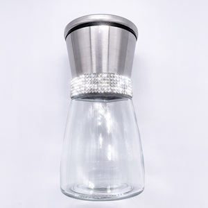 2024 Nova Chegada Luxo Rhinestone <span class=keywords><strong>Pepper</strong></span> <span class=keywords><strong>Mill</strong></span> e Moinho De Sal Para As Mulheres Cristal Glitter Personalizado Sal E Pimenta Grinder Set - Product Image 1