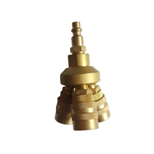 Fabbrica di qualità USA tipo presa di raccordo rapido tubo dell'aria in ottone raccordi per lavorazione CNC OEM collettore circolare a 3 vie