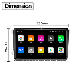 9 inch 8163/8227l VW xe Đài phát thanh xe màn hình không dây Carplay/Android tự động đổ màn hình được xây dựng trong EQ <span class=keywords><strong>Google</strong></span> bản đồ - Product Image 3
