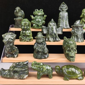 Vente en gros d'objets artisanaux en cristal naturel, styles variés, statue en jade Xiuyan, sculpture en cristal, énergie pour la décoration de la maison, ornement, cadeau - Product Image 5