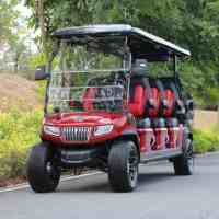 HDK EVOLUTION D5 Ranger 6 places Plus Nouveau Modèle CarPlay Tous Sièges Avant Bus Touristique Voiturette de Golf Électrique