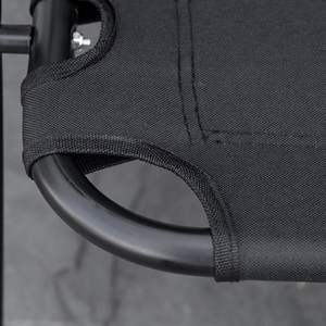 Chaise de camping double pliable en tissu Oxford avec accoudoirs en bois, mobilier d'extérieur portable pour 2 adultes, idéale pour le camping et le jardin - Product Image 6