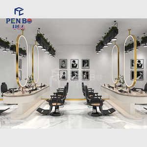 ออกแบบตกแต่งภายในร้านเสริมสวยระดับไฮเอนด์ เฟอร์นิเจอร์ร้านสปาแบบกำหนดเอง ชุดเฟอร์นิเจอร์ร้านเสริมสวยมืออาชีพพร้อมกระจก - Product Image 5