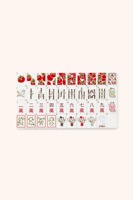 Jeu de Mahjong américain de luxe de la série Francesca, tuiles personnalisées gravées, en acrylique 4 couches, illustrées, collectionnables