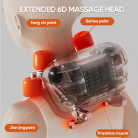 Elektrisches Shiatsu-Massagegerät für Nacken und Schultern mit Kneten, Drücken, Vibration und Graphen-Heizfunktion