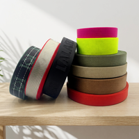 Sangle en tissu élastique en nylon, écologique, marque Jinsly, pour textiles de maison, sacs, chaussures, animaux de compagnie, logo personnalisé imprimé, largeur de 5 cm